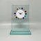 Italian Table Clock in Crystal by Omodomo, 1970s, Image 1