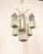 Vintage Chandelier in White Metal and Italian Design Glass, 1970s, Image 2
