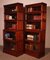 Antique Bookcases in Mahogany from Globe Wernicke, Set of 2 11