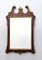 Vintage Wall Mirror with Ebonized Beech Frame and Cast Brass Details, 1960s 1