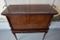 Vintage English Bar Cocktail Cabinet with Drawers 6