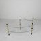 Kidney Shaped Etagere with Three Glass Plates, 1950s 1