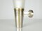 Mid-Century Modern Frosted Glass and Chrome-Plated Metal Sconces by Pietro Chiesa for Fontana Arte, Set of 2, Image 11