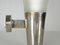 Mid-Century Modern Frosted Glass and Chrome-Plated Metal Sconces by Pietro Chiesa for Fontana Arte, Set of 2, Image 10