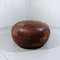 Large Round Patchwork Leather Pouf, 1960s, Image 7