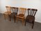 Chaises de Bistrot Vintage, 1950s, Set de 4 1