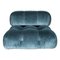 Camaleonda Modular Sofa in Blue Cotton Velvet by Mario Bellini for B&B Italia, 1972, Set of 7, Image 12