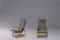 Vintage Italian Armchairs in Natural Beech, 1950s, Set of 2 1