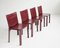 Chaises Cab 412 par Mario Bellini pour Cassina, 1980, Set de 4 1