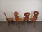 Chaises Vintage Brutaliste, 1950s, Set de 4 20