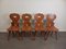 Chaises Vintage Brutaliste, 1950s, Set de 4 1