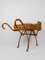 Chariot de Bar Mid-Century en Canne de Bambou et Rotin, 1960s 5