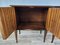 Mid-Century Bedside Tables in Walnut Briar and Glass, 1950, Set of 2 15