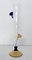 Flautas de cristal de Murano transparente con detalles de colores, años 80. Juego de 2, Imagen 6