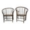 Antique Bamboo Armrest Chairs, Set of 2 8
