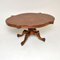 Antique Victorian Burr Walnut Dining Table, 1860 2