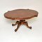 Antique Victorian Burr Walnut Dining Table, 1860, Image 2