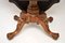 Antique Victorian Burr Walnut Dining Table, 1860, Image 11