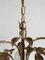 Chandelier with Gilded Leaves and White Opaline, 1970s 12