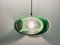 Lámpara de techo UFO vintage en verde de Massive Belgium, años 70, Imagen 11