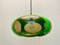 Vintage UFO Ceilings Lamp in Green from Massive Belgium, 1970s, Image 3