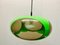 Vintage UFO Ceilings Lamp in Green from Massive Belgium, 1970s 4