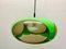 Vintage UFO Ceilings Lamp in Green from Massive Belgium, 1970s, Image 4