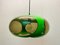Vintage UFO Ceilings Lamp in Green from Massive Belgium, 1970s, Image 2