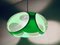 Lámpara de techo UFO vintage en verde de Massive Belgium, años 70, Imagen 18