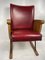 Vintage Sessel aus Holz und Leder 8