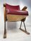 Vintage Sessel aus Holz und Leder 9