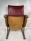 Vintage Armchair in Wood and Leather 16