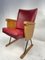 Vintage Sessel aus Holz und Leder 17
