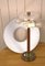 Lámpara de mesa sueca de latón y teca de Boréns, años 40, Imagen 7