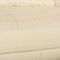 Nieri Leather Three-Seater Cream Sofa 3