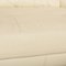 Nieri Leather Three-Seater Cream Sofa, Image 3