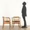 Vintage Stühle aus Buchenholz & Kunstleder, 1950er, 2er Set 2