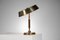 Lampe de Bureau en Laiton attribuée à Oscar Torlasco, 1960s 7