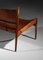 Danish Safari Armchair in Patinated Leather and Teak, 1960 10