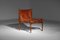 Danish Safari Armchair in Patinated Leather and Teak, 1960 2