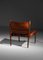 Danish Safari Armchair in Patinated Leather and Teak, 1960 8