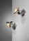 Italian Glass and Chromed Metal Sconces in the style of Achille Castiglioni, 1960, Set of 2 17