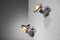 Italian Glass and Chromed Metal Sconces in the style of Achille Castiglioni, 1960, Set of 2 14