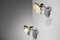 Italian Glass and Chromed Metal Sconces in the style of Achille Castiglioni, 1960, Set of 2 10