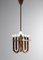 Italian Hanging Lamp in Bent Copper Tubes, 1950s 2