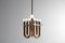 Italian Hanging Lamp in Bent Copper Tubes, 1950s, Image 3