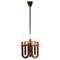 Italian Hanging Lamp in Bent Copper Tubes, 1950s 1