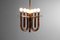 Lámpara colgante italiana de tubos de cobre curvados, años 50, Imagen 11