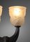 French Bronze Bedside Table Lamps with Brown Patina, 1930, Set of 2, Image 7