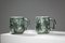 Green Ceramic Mugs by Jacques Blin, 1950s, Set of 2 3
